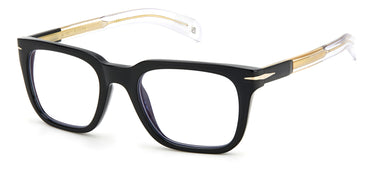 Designer Men David Beckham Eyeglasses: 7070 - Black & Gold(2)- SpecSMART Eye Clinic (Diagonal View)